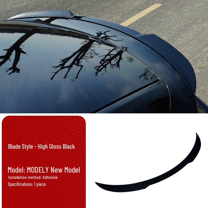 Compatible Rear Spoiler Wing for 2025 Tesla Model Y - Performance Modification