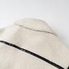 2023 European & American Women’s Winter Casual Lapel Long-Sleeve Zipper Lamb Wool Jacket Top