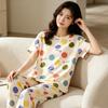Summer Vitality Girl Style Pajamas Women's Pullover Short-sleeved Shorts Simple and Cute Women's Loungewear