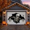 Halloween Garage Door Cover Banner Large Hanging Backdrop Halloween Outdoor Hanging Banner for Outdoor Indoor Wall Decor