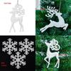 Elegant Christmas Tree Pendant Set With Shimmering Reindeer And Snowflake Baubles