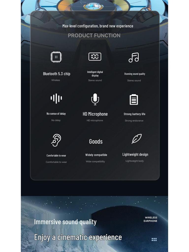 2025 Kabellose Bluetooth-Nackenbügelkopfhörer mit extrem langer Akkulaufzeit zum Laufen (Kompatibel mit Huawei & Apple)