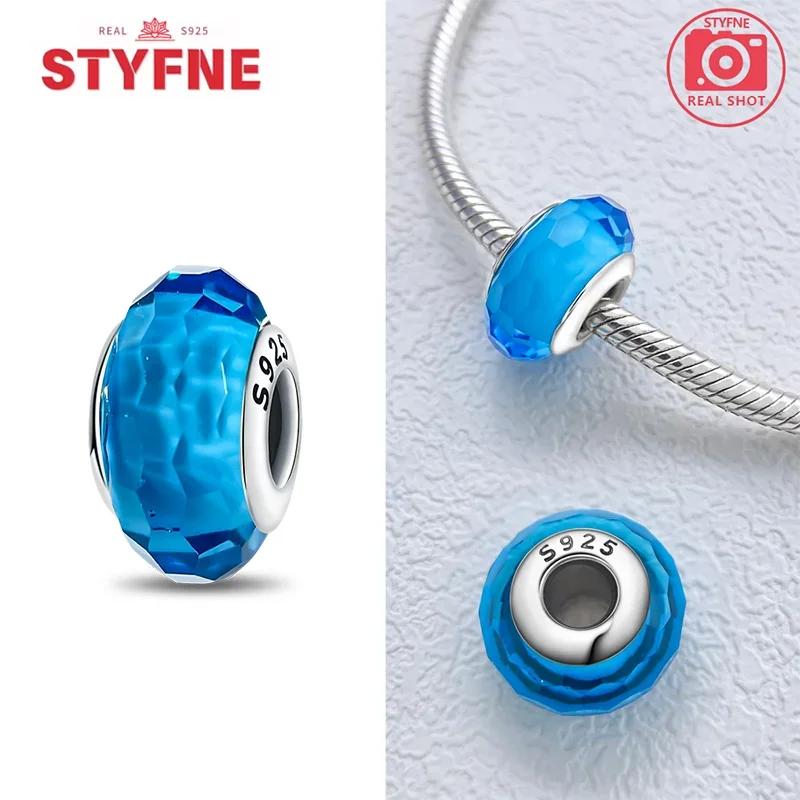 Copperblue Series Crystal Enamel Murano Charming Bead Copper Color Beads Fit Original Bracelet For Women Diy Jewelry Gifts