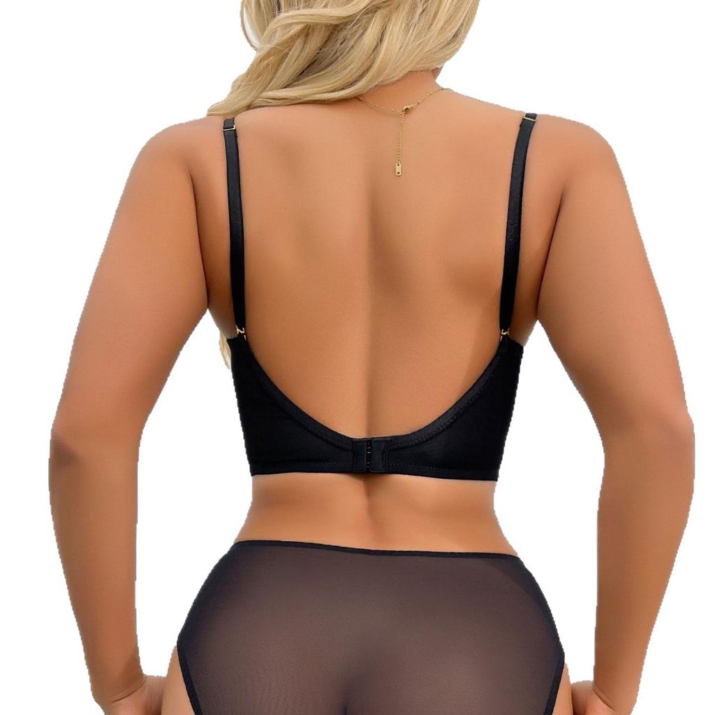 Sexy underwear U-shaped big halter, invisible beautiful back underwear, small breasts show big, gather and close sub-breasts, bra