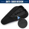 Bike Bicycle Soft Comfort Silicone Padded Saddle Seat Cover Cushion Pad Blue