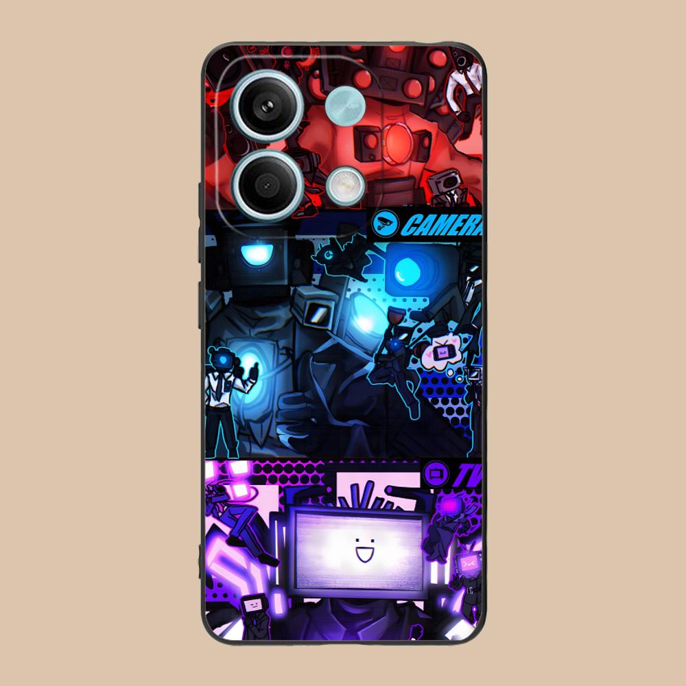 

Skibidi Toilet TV Camera Man Phone Case for Xiaomi 15 14 13 12 Mi 11 T Ultra Lite Pro S X 5G Soft TPU Shockproof Cover Xiaomi 11T Pro