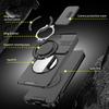 KEYSION 360° Ring Stand Phone Case for VIVO V40 SE 80W V40 Lite Slide Camera Protection Magnetic Shockproof Cover for VIVO Y200 5G