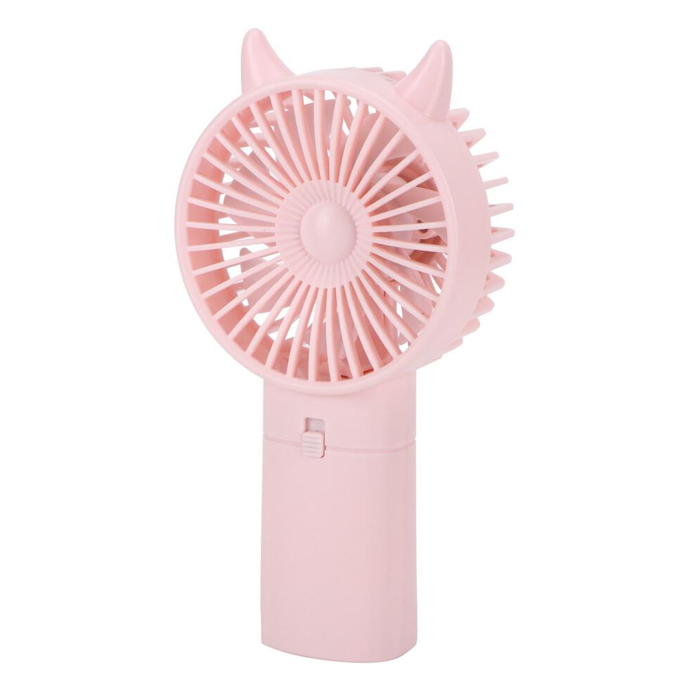 Mini Pink Handheld Fan – Portable, Quiet, 15x8x4cm