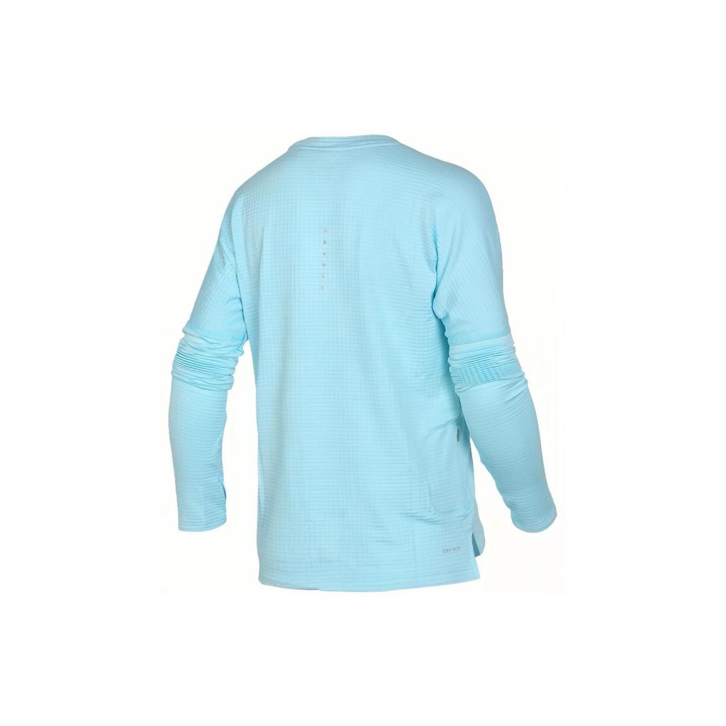 Nike Solid Color Quick-Dry Pullover Round Neck Long Sleeve T-Shirt Women Tops Blue 885253-483