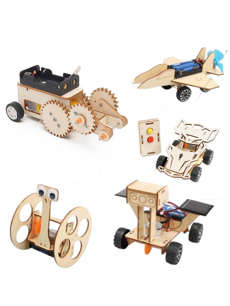 STEM Model Car Kits 3D Wooden Puzzles Toys Educational Science Crafts Kits Toy Wood Building Kit Halloween Gifts for Boys Kids