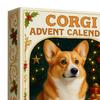 Corgi Christmas Advent Calendar 2025 24 Days Countdown Calendar Acrylic Corgi Themed Ornaments Holiday Gifts for Dog Lovers