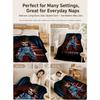 Good Guys Classic Horror Doll Pattern Theme Flannel Blanket Warm Comfortable Fleece Blanket For Office Sofa Party Decor Halloween Gift