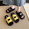 Small Height-increasing Platform Slippers Women's Summer Wear 2025 New Internet Celebrity Velcro Cool Slippers Beach Flip