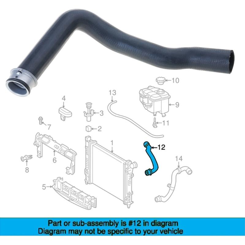 Water Pump Cooling Pipe for C180 C200 C230 CL203 Auto Accessories A2035010882 Engine Upper Radiator Coolant Water Hose