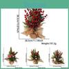 Adorable Mini Christmas Tree Table Decoration Featuring Lush Greenery And Realistic Snow For Cozy Winter Home Accents