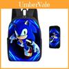 Sonic The Hedgehog Rucksack-Set Mit Federmäppchen Atmungsaktiv Leicht Oxford Für Schulutensilien