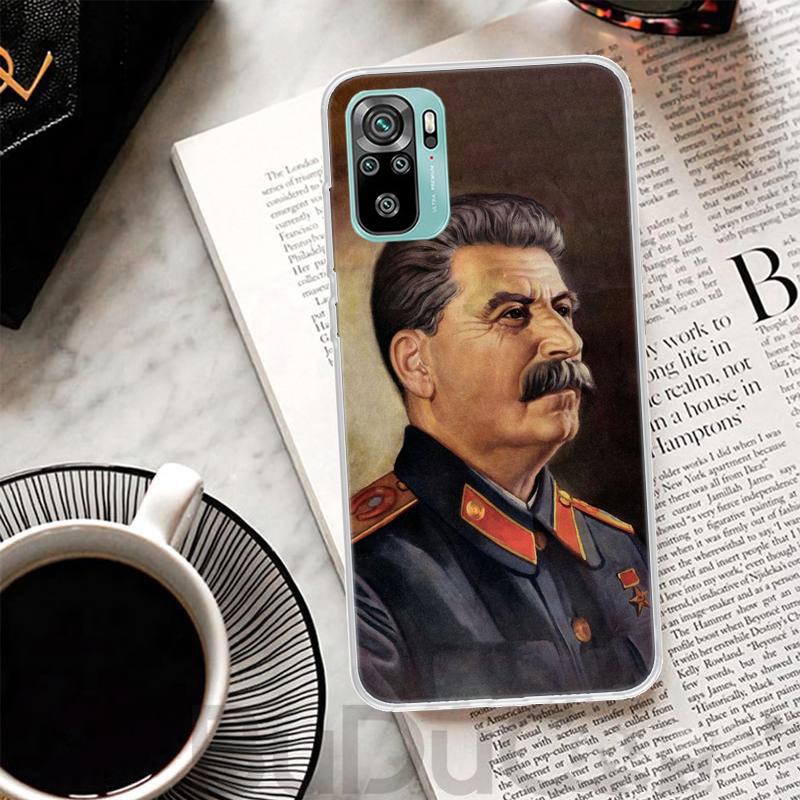 Russian Stalin Ussr Communism Cover For Xiaomi Redmi Note 14 13 12S 12 11 Pro Plus Phone Case 11S 10S 10 11E 11T 14Pro 13Pro Pri