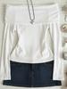 2025 Spring/Autumn Women's Slimming Sexy One-Shoulder Long Sleeve Top