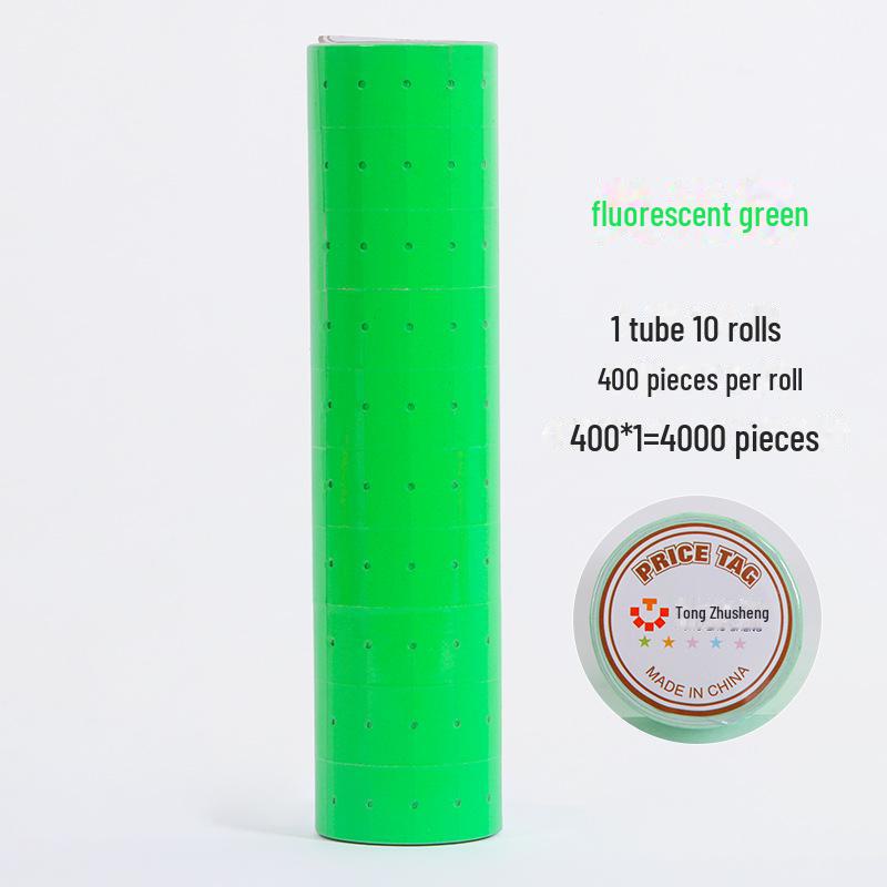 White Self-Adhesive Price Label Stickers for Supermarket Coding