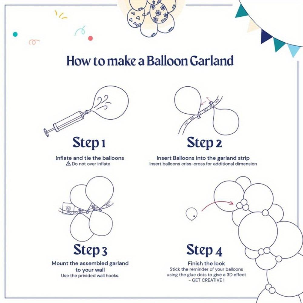 133PCS Snowball Balloon Garland Set - Blue, Purple and White for Winter Parties, Birthdays and Indoor/outdoor Decorations