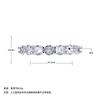 Round Full Diamond Single Row Ring Luxury Carat Mozambican Engagement Ring Women