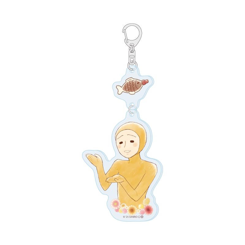 Gudetama 05 Nise Tama [Graph Art Illustration] Linked Acrylic Keychain