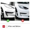 For Tesla Model 3 Model Y 2017-2023 Front Bumper Fog Lamp Wind Knife Spoiler 1Pair Car Fog Lamp Trim Cover Fog Light Eyebrow