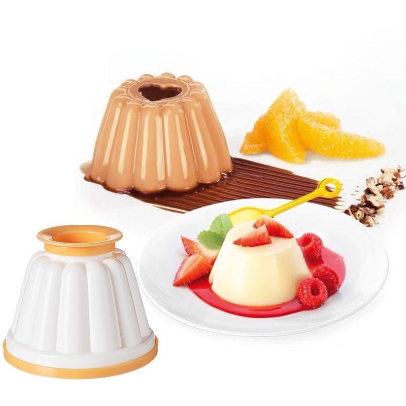 4Pcs Pudding Mould Bakeware Reusable Diy Jelly Pudding Cake Mold Plastic Jelly Mold Baking Tool Cake Mold Bread