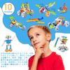 AMYCOOL Assembly Toy Car Set Drill Toy Carpenter Robot Helicopter Popular DIY Toy Boys Girls Elementary School 3D Puzzle Transformable Car Tool Set