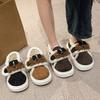 Cute Cartoon Bow Cotton Shoes Women's Outer Wear Year-round Fashion Versatile Velcro Cotton Shoes Women