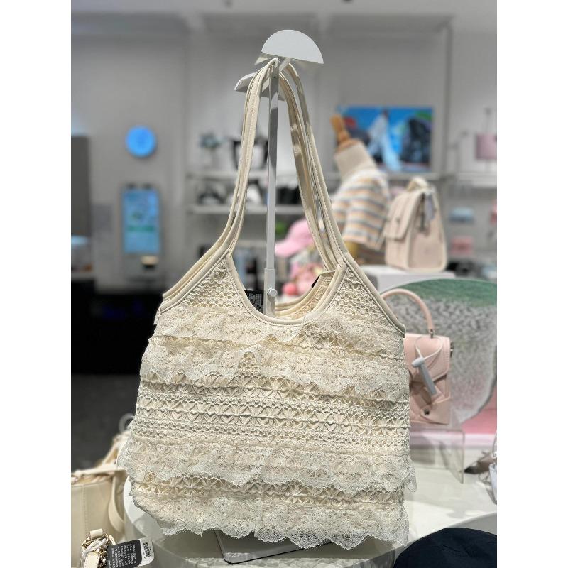 

Sanfutote summer leisure vacation fairy lace mesh underarm shoulder satchel women s bag large capacity
