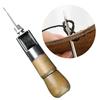 DIY Leather Sewing Awl Kit Waxed Thread Hand Sewing Tools Leather Craft Edge Stitching Belt Strips Shoemaker Canvas Repair Tools