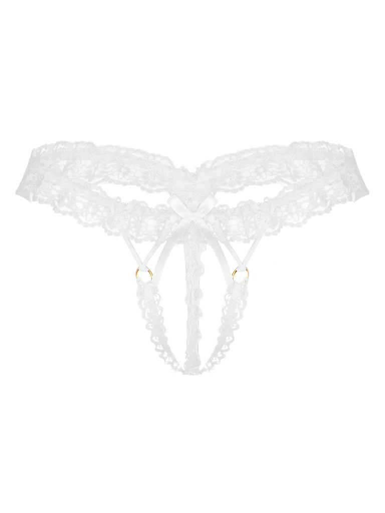 Pánské nylonové kalhotky G-string tanga Krajkové spodní prádlo T-back Shorts