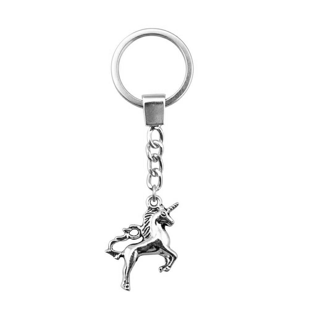 Pendentifs Porte-clés Éléphant Amoureux des Animaux Bijoux en Métal Artisanat Anneau 30mm