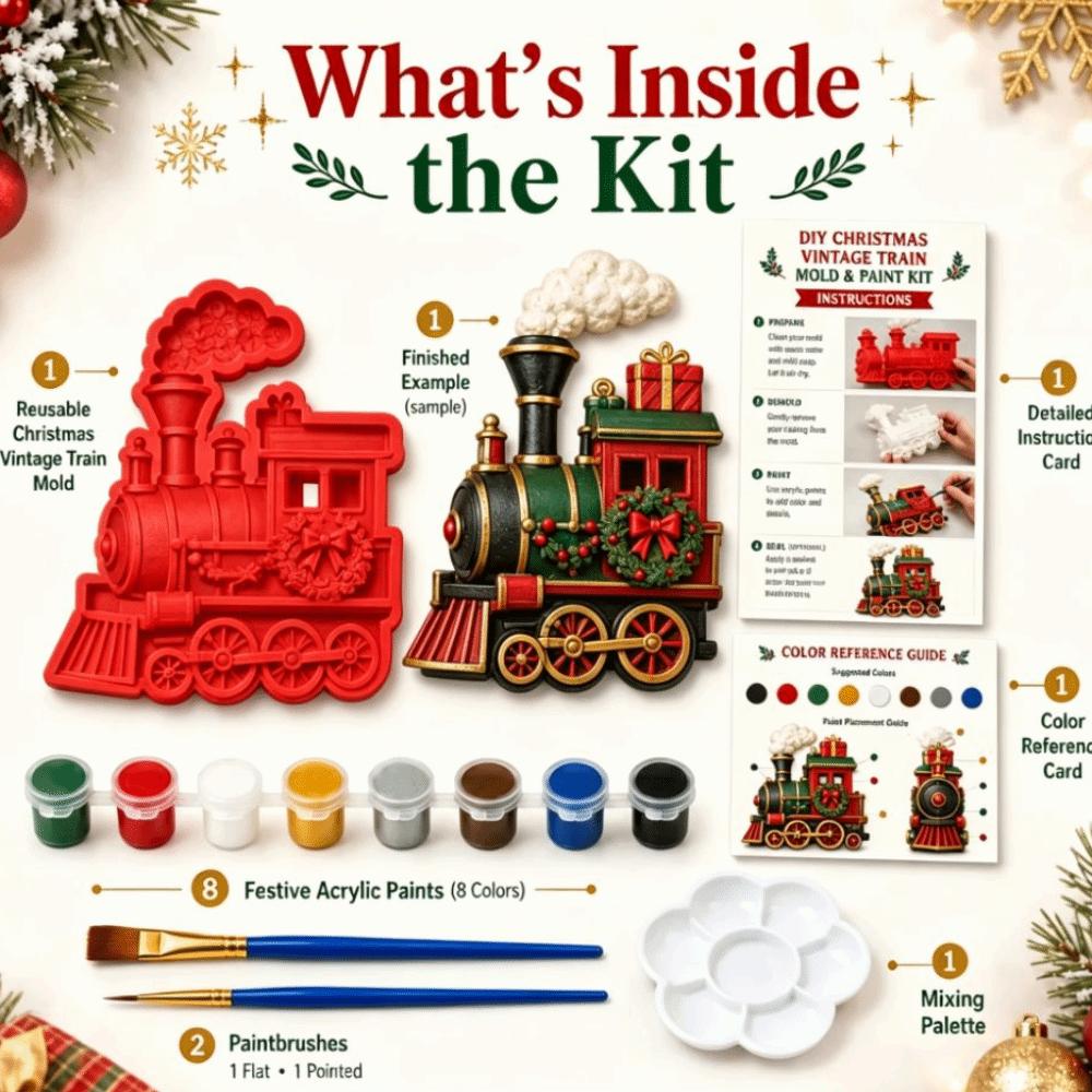 Christmas Craft Kit DIY Painting Craft Kit Gypsum Casting Plaster Casting Mold  Children Coloring