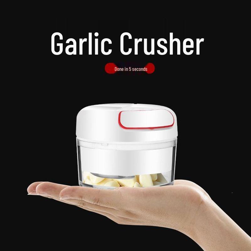 Mini Garlic Press & Masher: Garlic Paste Machine & Mixer