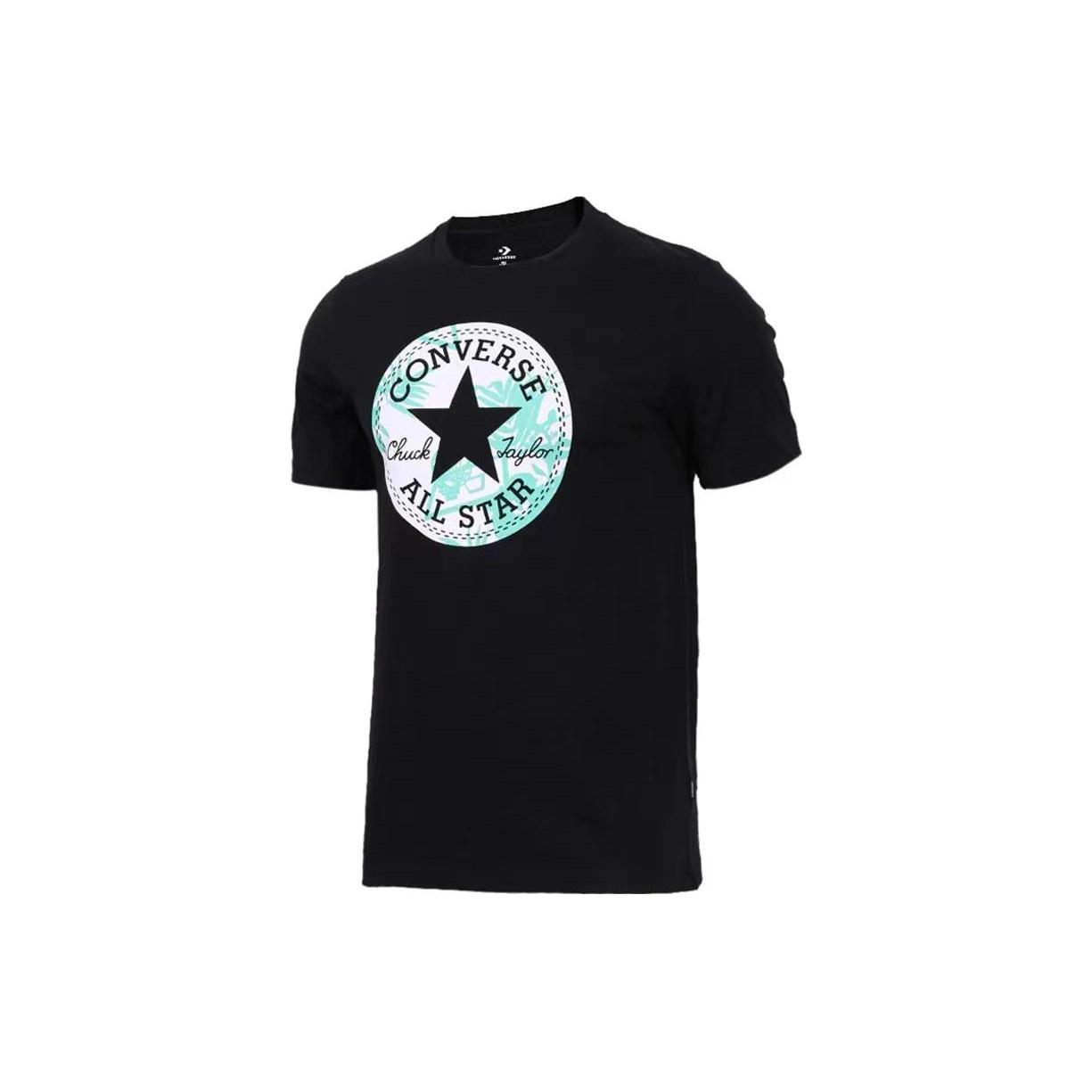 Converse Palm Print Chuck Patch T-Shirt Asia Sizing Black Men s 10008090-A01 M