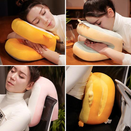 Nap Pillow Fashion Soft Detachable Nap Pillow Cute Duck Shape Lunch Break Neck Support Cushion Lunch Break Pillow Daily Use