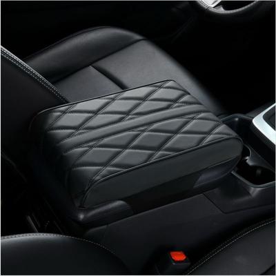 Vague PU Cuir Tapis d'Accoudoir de Voiture Protection d'Accoudoir de Console Centrale Coussin Repose-Bras Auto Couvercle de Coussinet de Boîte de Rangement pour Accoudoirs
