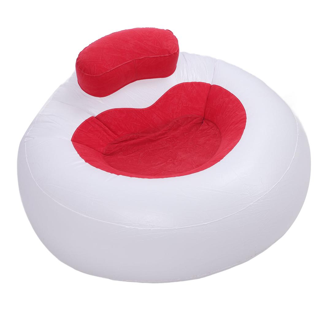 Inflatable Chair Comfortable Supportive Heart Shape Decorative Plush Chair for Bedroom Living Room