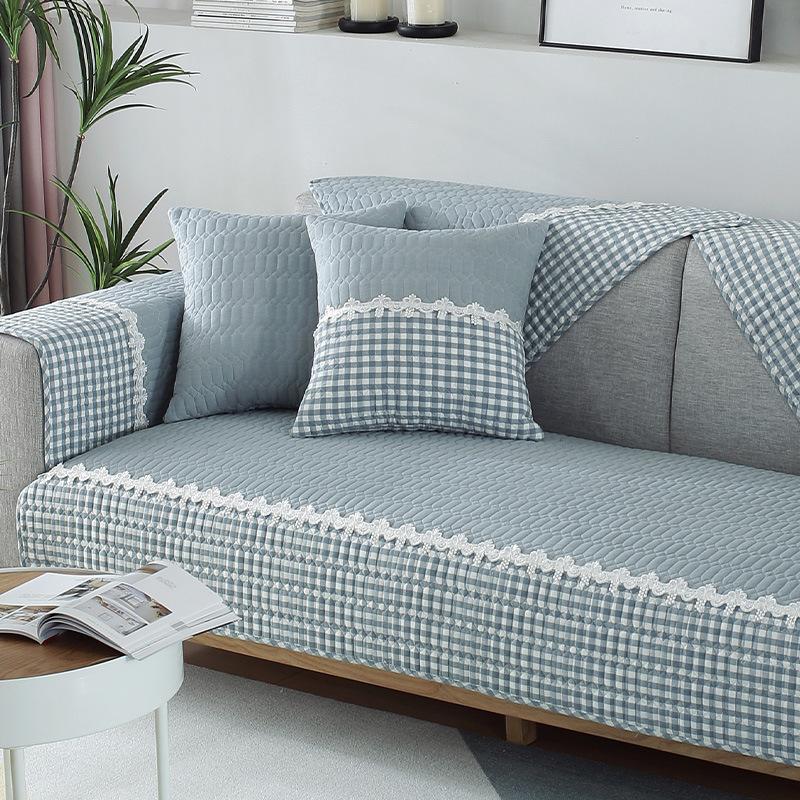 Pure Cotton Sofa Cushion Four Seasons General Non-slip Cushion Nordic Simple Modern Sofa Cover Cover All-inclusive Universal Cloth Towel