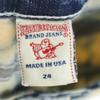 True Religion Crash Machining Skinny Denim Pants W24 Chemical Wash Jeans Women Used