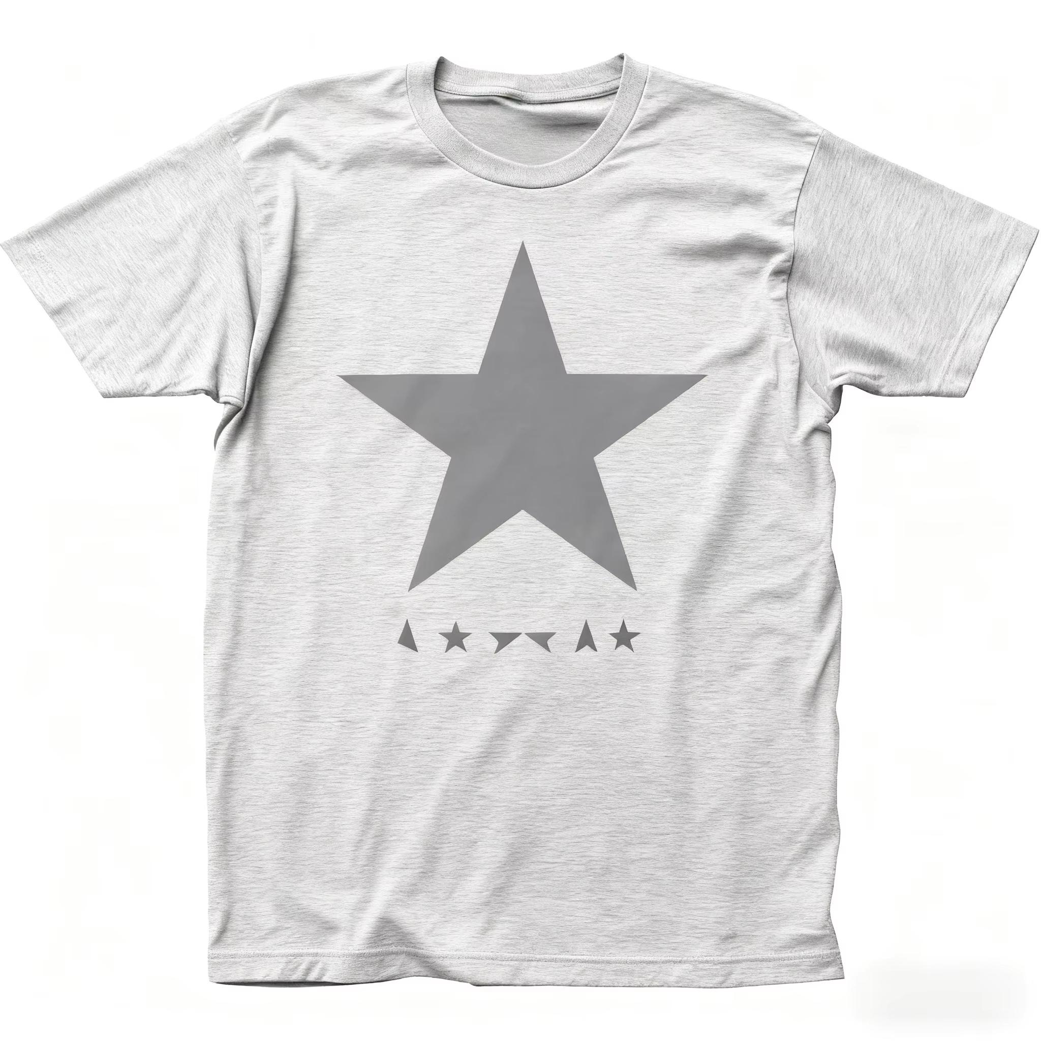 

David Bowie Blackstar T Shirt Mens Licensed Rock N Roll Band Music Tee New Black Fashion Casual Y2k Short Sleeves Classic 4XL