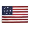 Drapeaux Vintage Coton 1776 2026 3x5 Pieds 250e Anniversaire Drapeau USA Brodé Aspect Thé 13 États Drapeau 2026 Drapeau Lourd Chemise Drapeau Femme