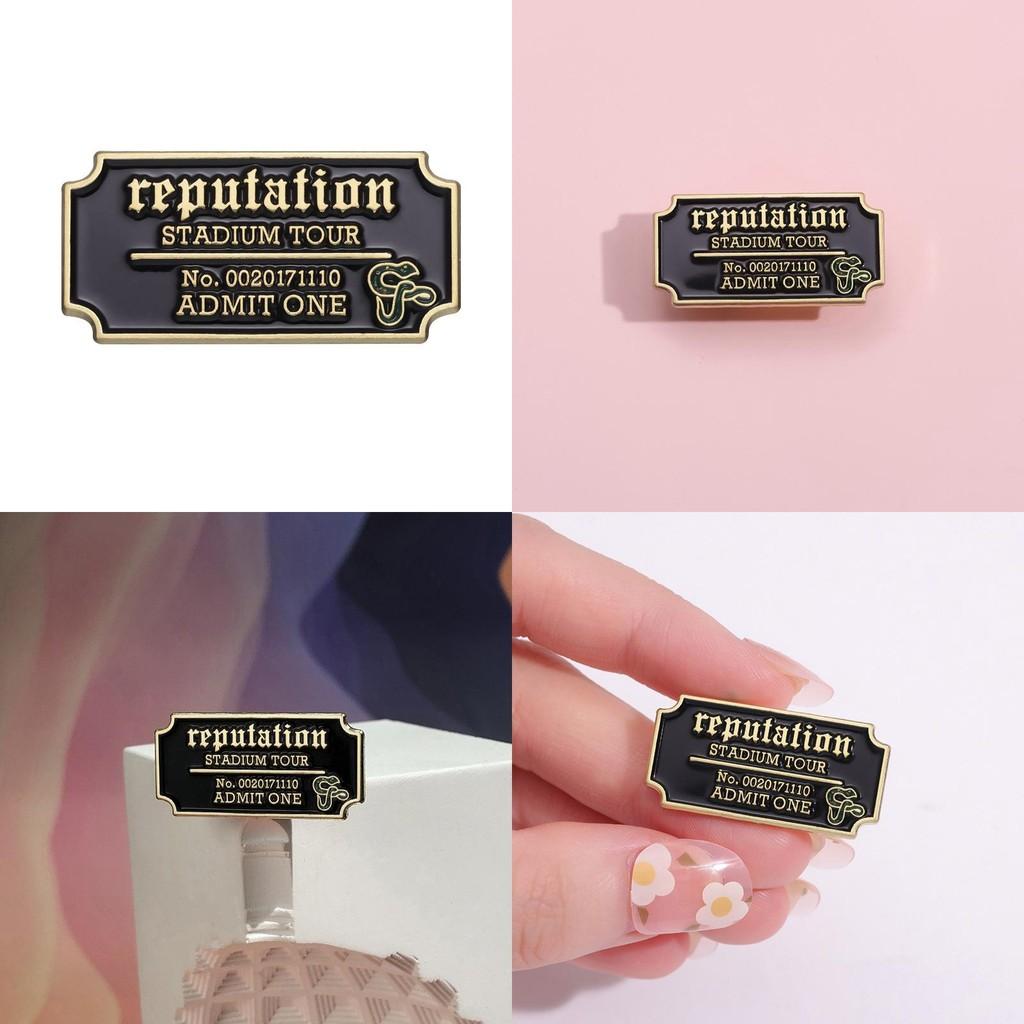 Personalized Taylor Swift Concert Brooch With Geometric Letter Styling For Lovers Music