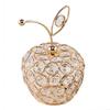 Crystal Fruit Statue Home Decorations Glass Collectible Statue Holiday Gift X3UC