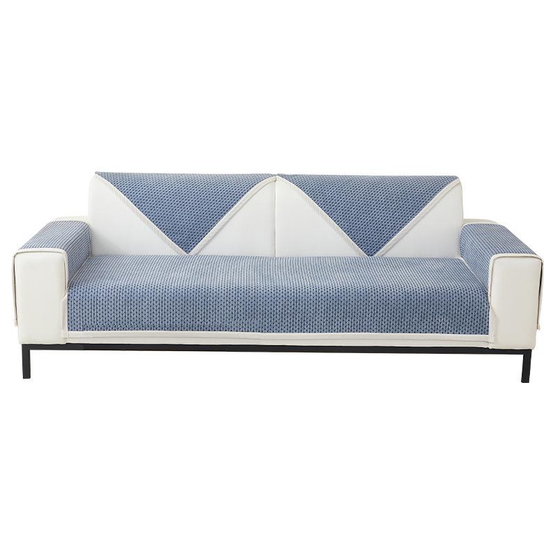 

Подушка для дивана из синели, универсальный утолщенный нескользящий чехол для императорской наложницы, четырехсезонный, современный простой чехол для дивана, полностью покрытый чехол для седла 70*70