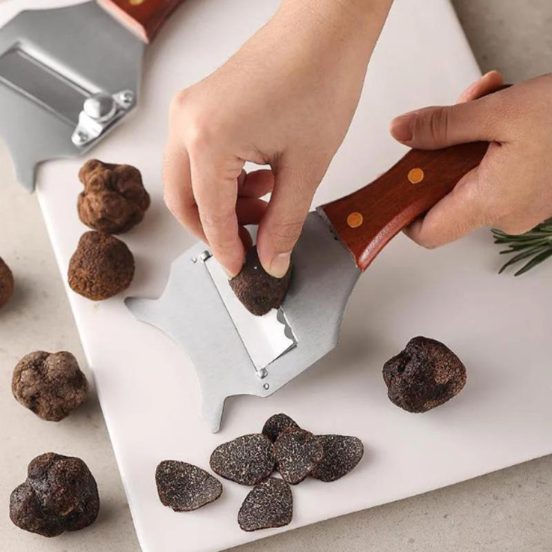 Professional Stainless Steel Truffle Slicer Adjustable Blade Multifunctional Cutter for Home Kitchen Gourmet Cooking