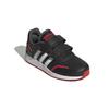 adidas Neo Vs Switch 3 Anti Slip Wear Resistant Low Top Kids' Skateboarding Shoes Black Red Children Aged 3 7 Years Old GZ1951