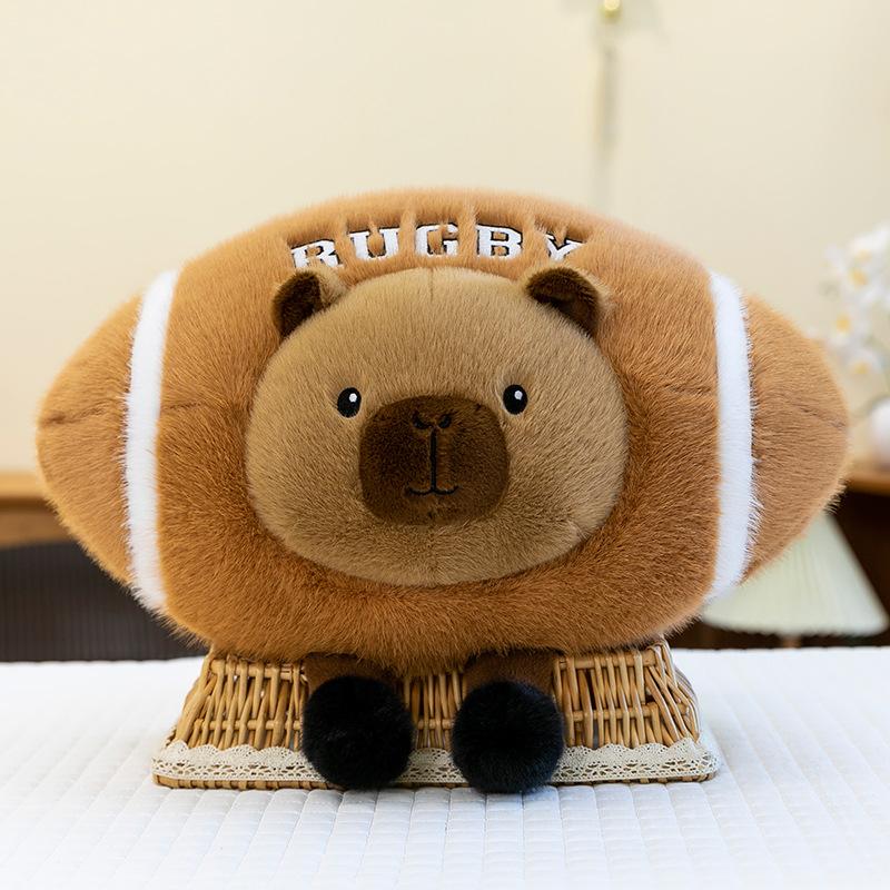 

Kapibala Capybara Doll Panda Plush Toy Sofa Cushion Funny Birthday Gift Doll 45cm (0.48kg)